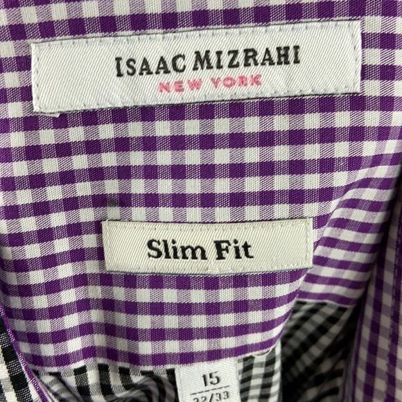 ISAAC Mizrahi New York Slim Fit Check Print 15 - Picture 2 of 8